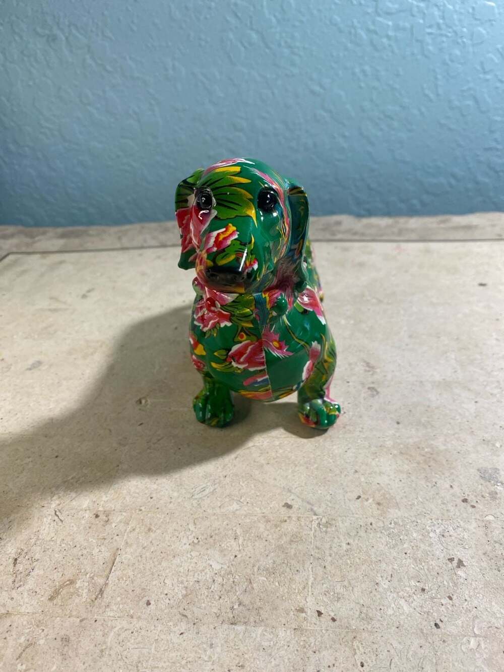 GROOVY ART bright coloured Dachshund ornament figurine Sausage Dog lover gift